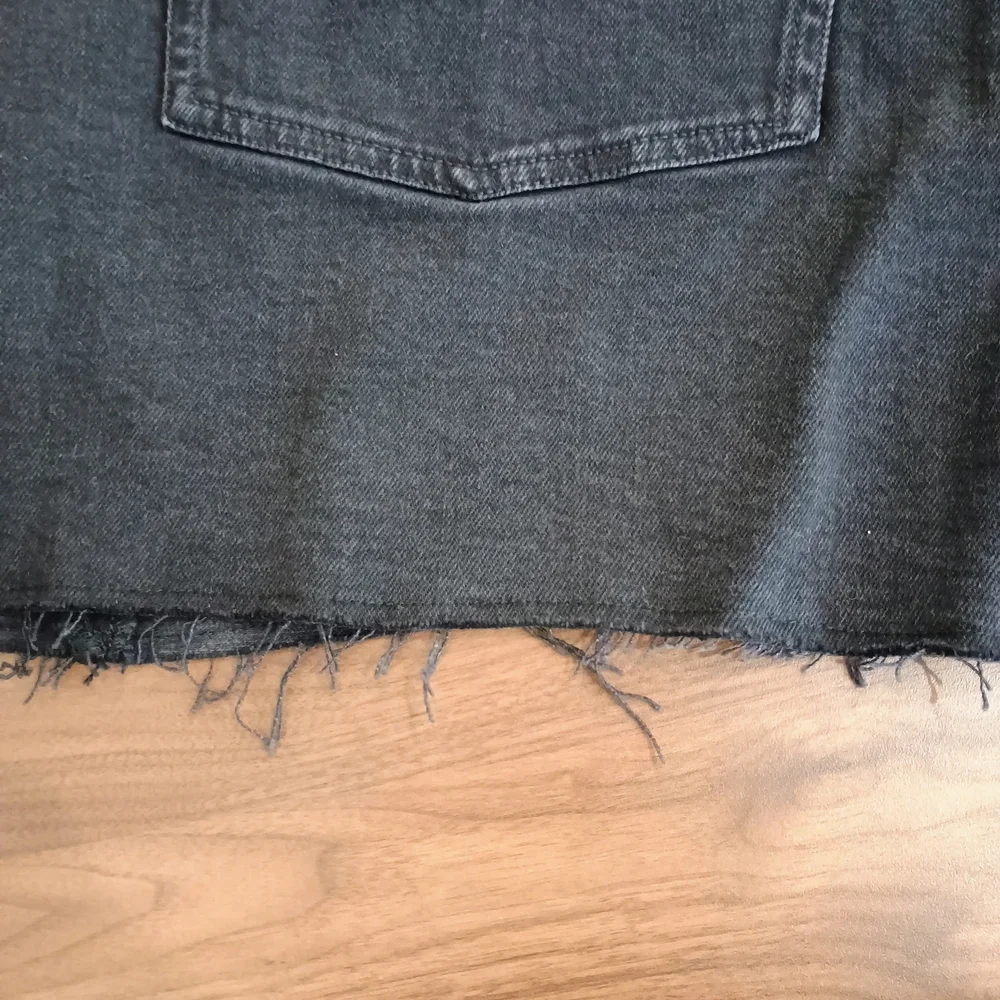 Women's Black Denim Shorts - Picture 6 of 6